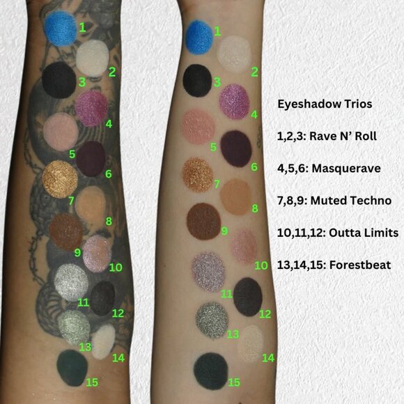 Brand New LOVE+CRAFT+BEAUTY Muted Techno Eyeshadow Trio - Picture 7 of 7